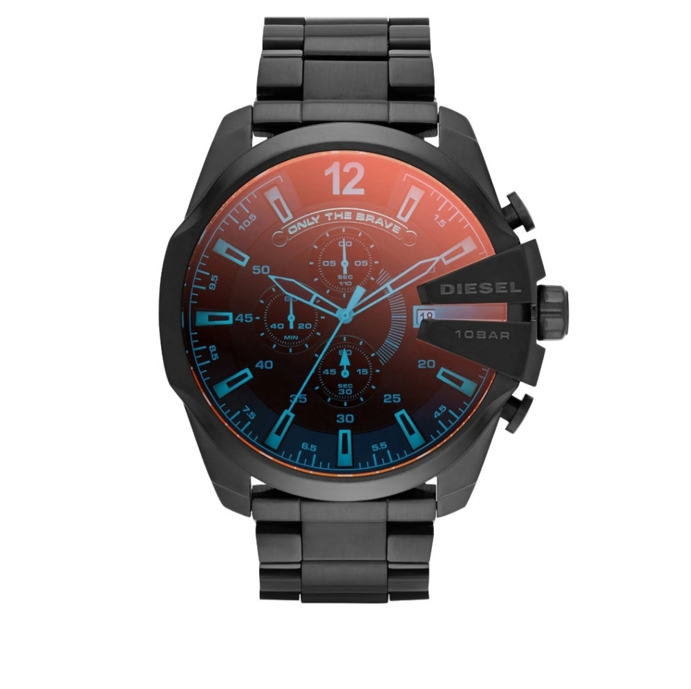 Diesel Black and Red Gradient Watch
